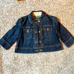 Cute Banana Republic cropped jean jacket. Size-M